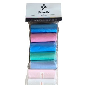 Bolsas para feca 5 rollos (75 Bolsitas)